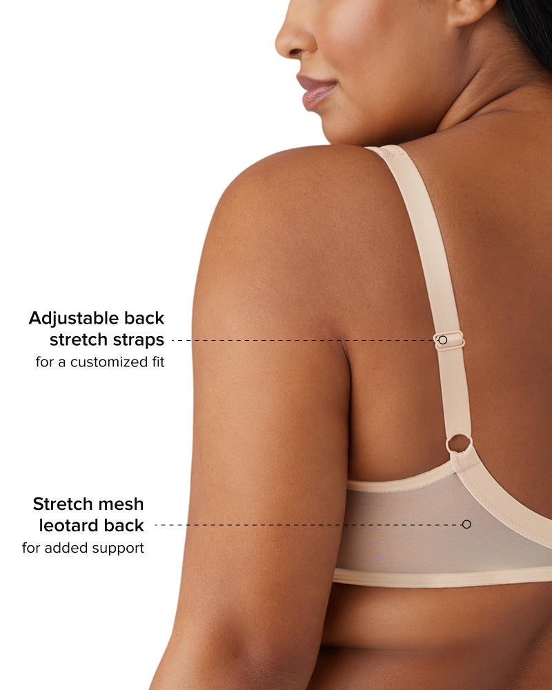 Wacoal Women's Stark Beauty Unlined Full Coverage Underwire Bra, 855225, Sand, 36G - Image 3
